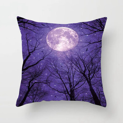 

2020 New Tree Starry Sky Creative Pillow Case Christmas Home Office Decoration Car Sofa Cushion Cover 45X45Cm