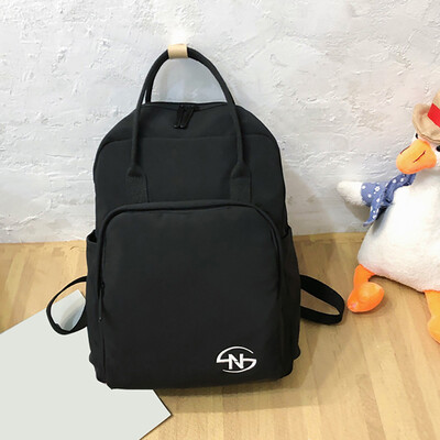 

Tailored Fashion Women Nylon Solid Color Capacity Student Backpack Travel Couple Bag