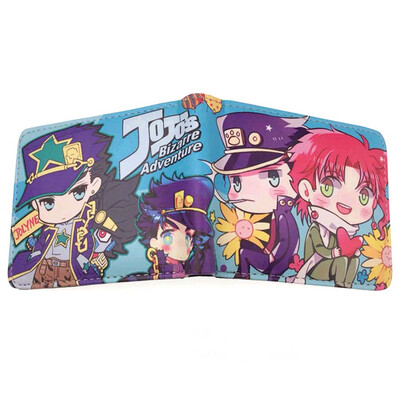 

Christ For Givek JoJos Bizarre Adventure Wallet Coin Bag Multifunctional Leather Bifold Purse Cartoon Printing