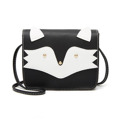 

Women PU Leather Crossbody Bag Cute Cartoon Cat Mini Square Shoulder Bags