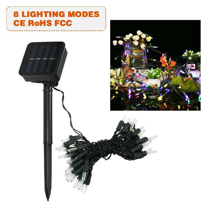 

Solar String Lights 23ft 50 LED Rope Light 8 Modes Multicolor Lights for Party Garden Home Festival Decoration