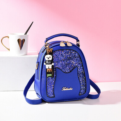 

2019 summer new Korean version of the shoulder bag backpack simple handbag cool cat head fashion backpack