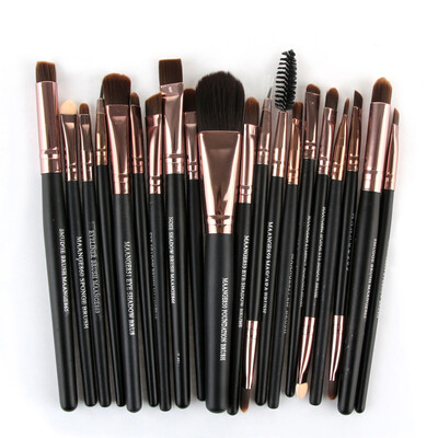 

Toponeto 20PCS Cosmetic Makeup Brush Lip Makeup Brush Eyeshadow Brush Gold