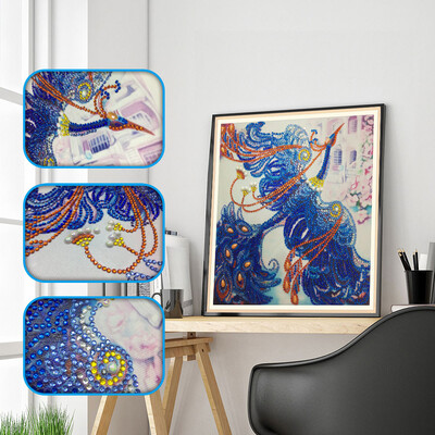 

Siaonvr Special Shaped Diamond Painting DIY 5D Partial Drill Cross Stitch Kits Crystal R