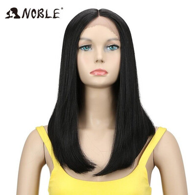 

Noble Synthetic Lace Front Wig 8 Inch Long Staight Synthetic Wig Cosplay 14 Inch Wigs For Black Women Lace Front Heat Resistant
