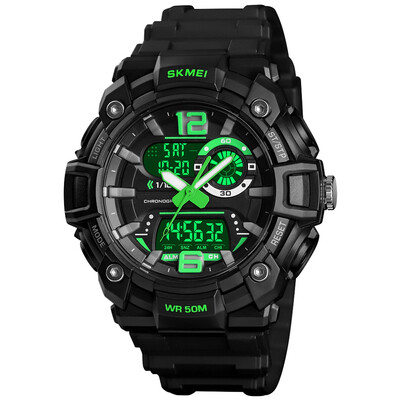 

SKMEI 1529 Men\s Mature Outdoor Sports Dual Display Digital Watch Luminous