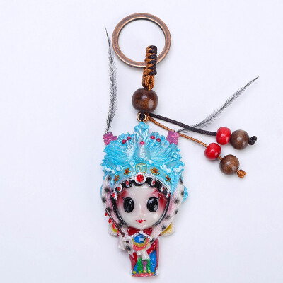 

Beijing Opera Facebook Keychain Chinese Style Featured Gift Pendant