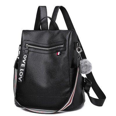 

Burglar-proof&waterproof shoulder bag Womens Korean version Dual-purpose Womens Bag Soft Leather Backpack Leisure Backpack