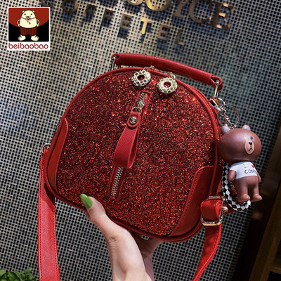 

Ins new sequin bag 2019 new Korean personality handbag Joker shoulder Messenger bag