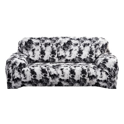

Graffiti All-inclusive Couch Stretch Sofa Full Cover Thin Slipcover Black