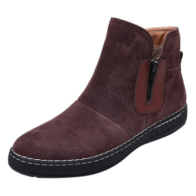 

Hot Sale Boots Suede Mens Autumn And Winter High-Top Casual Shoes Non-Slip Wear-Resistant Boots Vintage Men Warm Wither Shoes