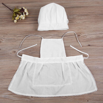 

Greensen Kids Photography Newborn 100Day White Little Baby Cook Photograph Cloth with Hat Set