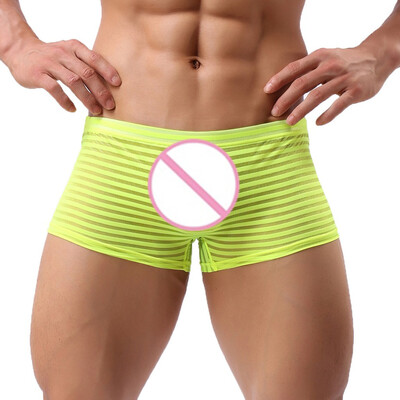 

Tailored Mens New Style Stripe Underwear Soft Breathable Knickers Short Sexy Briefs