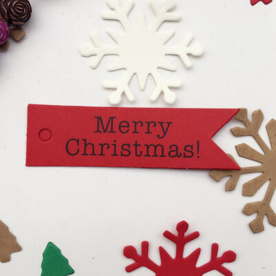 

50 Pcs Merry Christmas Diy Home Party Message Label Hanging Cards Merry Christmas Paper Gift Tags