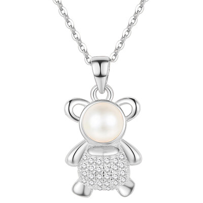 

Simulation pearl jewelry pendant necklace bear wedding event necklace pendant jewelry