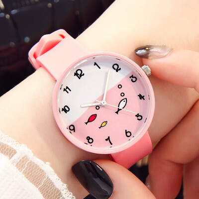 

Ladies watch waterproof fashion ins Harajuku school style Korean fashion student children cartoon watch cute