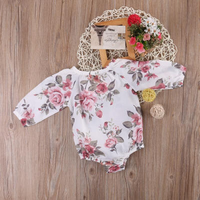 

Baby Long Sleeve Cute Sunsuit Romper Fashion Girls Summer Floral Clothes Outfit Bodysuit Jumpsuit