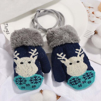 

New Winter Warm Kids Gloves Kids Stretch Knitted Mittens Kids Solid Girls Gloves Full Finger Glove Knitted Boys Gloves