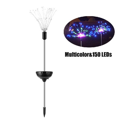 

1PCS Solar Powered 150LE-D Lights Copper Wire Starburst Fireworks Fairy String Garden Landscape Light Christmas Outdoor Decor Path