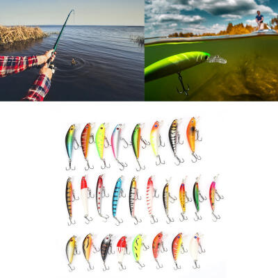 

Greensen 26PCS Fishing Hard Lures Artificial ABS Baits Lifelike Swimbait Fish Tackle Accessory