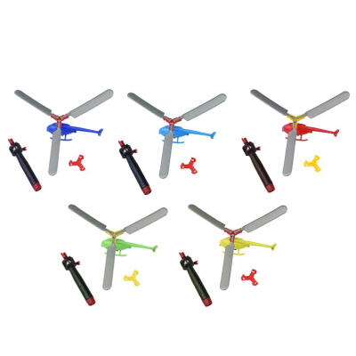 

Handle Pull Helicopter Aircraft Toy Plane Kids Outdoor Playing Toys Gift