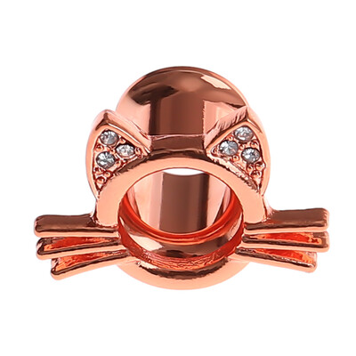 

1 Pair 6-25mm Stainless Steel Diamond Cat Style Ear Tunnels Plugs Expander Ear Piercing Flesh Tunnel