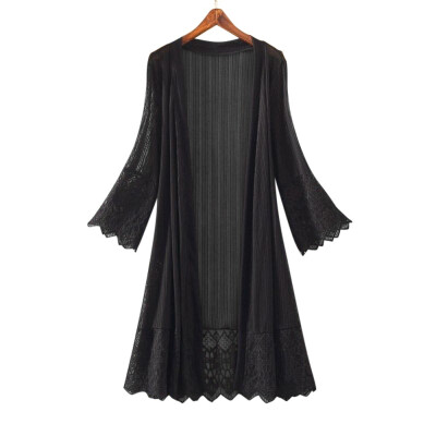 

Nomeni Fashion Casual Women Long Sleeve Lace Top Blouse T-Shirt Smock