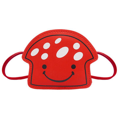 

Mushroom Shaped Shoulder Messenger Handbags PU Leather Kids Crossbody Bags