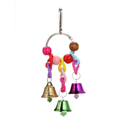 

Parrot Bell Toys Hanging Toys Colorful Pet Bird Toys Parrots Bells