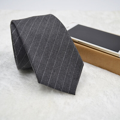 

Mens tie 7CM ultra narrow tie narrow version wool tie cotton&cashmere custom made
