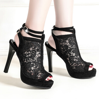 

Rose Womens Ladies Fashion Peep Toe High Heels Single Work Business Shoes Sandals