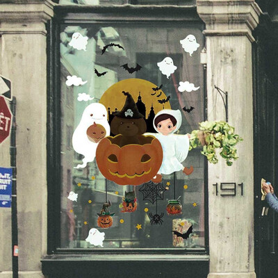 

Toponeto Happy Halloween Background Wall Sticker Window Home Decoration Decal Decor