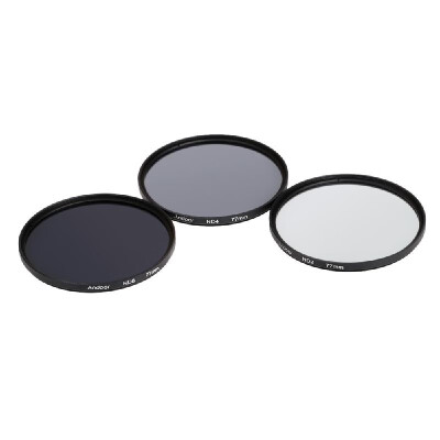 

Andoer 77mm Fader ND Filter Kit Neutral Density Photography Filter Set ND2 ND4 ND8 for Nikon Canon Sony Pentax DSLRs