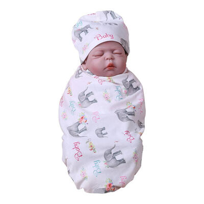 

Cartoon Print Baby Cotton Sleeping Mat Hat Wrap Swaddle Blanket Bath Towel