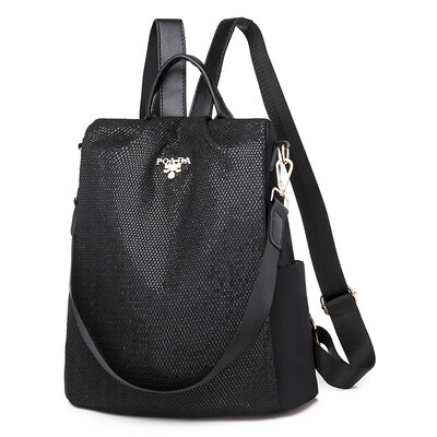 

Oxford cloth shoulder bag female fashion tide wild fashion anti-theft canvas bag backpack