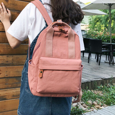 

Ins super fire backpack female 2019 new fashion trend canvas bag small fresh bag large capacity backpack