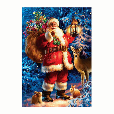 

〖Follure〗DIY 5D Full Diamond Painting Santa Claus Christmas Gift Embroidery Cross Stitch