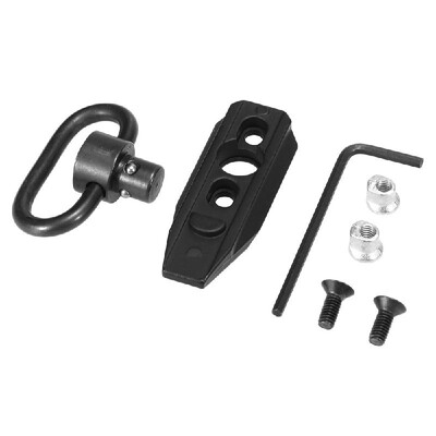 

Push Button QD Sling Swivel with End Plate Sling Swivel Adapter Mount for 223556 AR15 M4