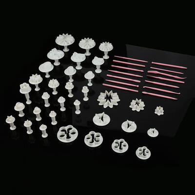 

Greensen 47pcsset Fondant Cake Decoration Cutters Cookies Cutter Molds DIY Pastry Baking Decor Tool