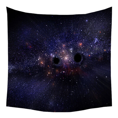 

Gobestart Tapestry Universe Moon Stars Space Plane Creative Home Bedroom Decor Romantic