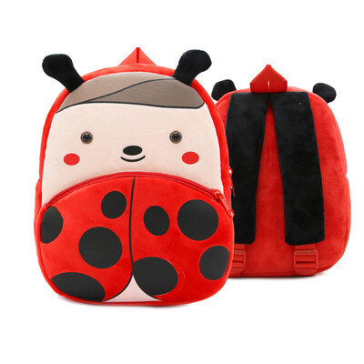 

2019 New Style Fashion Baby Girls Boys Cute Cartoon Animal Backpack Plush School Bag for Kids Hot Zipper