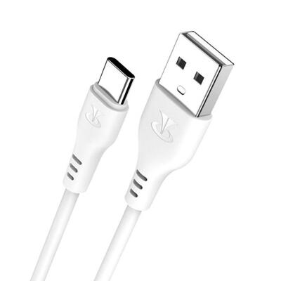 

1m Professional Type-C USB Data Transfer Cable Charging Cord 21A for Cellphone Tablet-White-1m