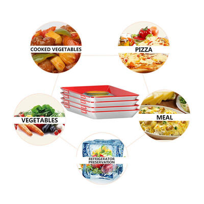 

Clever Tray Creative Food Preservation Tray Kitchen Items Food Storage Container Set Food Fresh Storage Microwave Cover