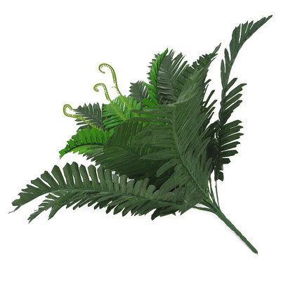

Simulation Plant 18 Heads Fake Green Leaves Artificial Vase Arrangement Decor