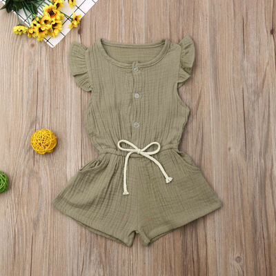 

Newborn Baby Girls Clothes Cotton Romper Jumpsuit Overall Casual Outfits Set