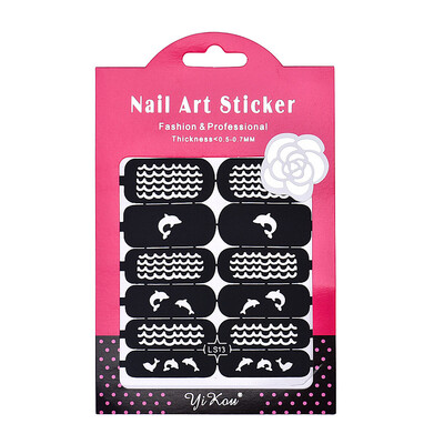 

〖Follure〗Reusable Stamping Tool Nail Art Template Stickers Stamp Stencil Guide Tips