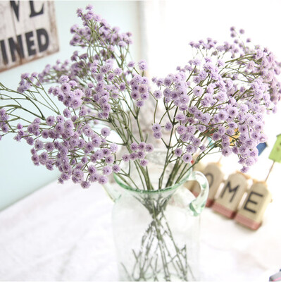 

Gobestart Artificial Silk Fake Flowers Babys Breath Floral Wedding Bouquet Party Decor