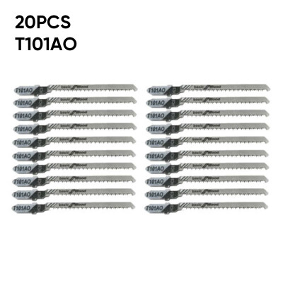 

20x T101AO 3 T-shank Clean Curved Cutting Jig Saw Blades HCS Jigsaw Cutter