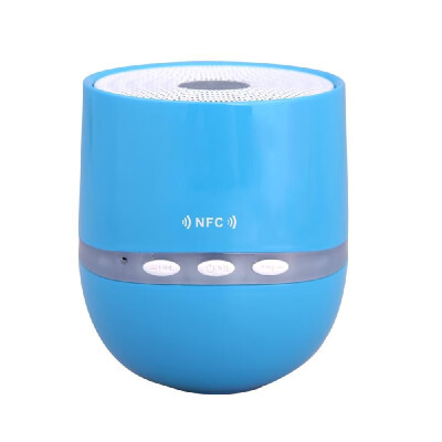 

Wireless Bluetooth Mini Speaker Support NFC with Mic TF Card Slot 35mm Jack Aux Portable for iPhone iPod Samsung PC MP3 Blue