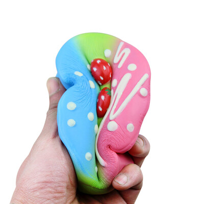 

Siaonvr Squishy Birthday Cake Scented Slow Rising Collection Squeeze Stress Reliever Toy
